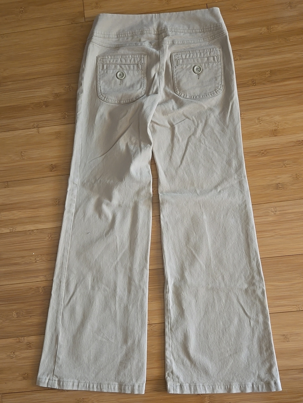 elevenses Khaki Boot Cut Pants - 0